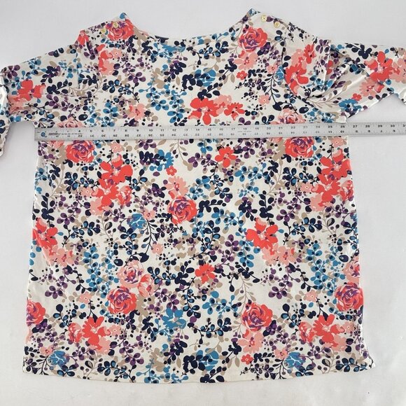 Jessica London Plus Size Floral Tunic‎ Blouse Top Size 22/24 Boho Preppy Office - Picture 9 of 9